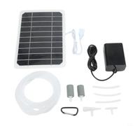 Pompe à oxygène solaire 5 W Aérateur portable avec panneau de 21,5 % pour étangs de pêche en plein air - Kit de faible puissance 2 W