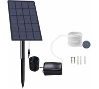 Pompe à oxygène solaire - Unbrand - Puissance 2.5W - Débit d'air 0,8 l/min - Étanchéité IP65 - Pour étangs