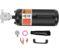 Pompe à pneus pour moto - Compresseur d'air portable - Haute pression - Gonflage rapide - Boîtier métallique - Outil de réparation des pneus - Pour moto/scooter électrique/vélo électrique - Noir