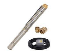 Pompe A Puits Profonds Inox 3 Pouces de 750 Watt 6000 L / Hauteur 6,2 BAR