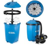 Pompe à sable à spirale pour piscines Bestway Intex. Débit : 8 500 l/h + billes filtrantes Aquallon 925 g