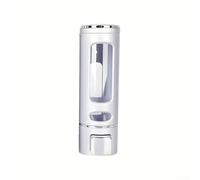 Pompe à savon en plastique ABS 400 ml avec bouton poussoir (A) | Fenêtre transparente, surveille facilement les niveaux, empêche l'épuisement, s'adapte à la décoration de salle de bain