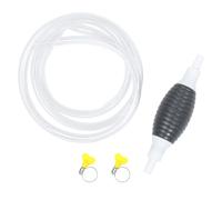 Pompe à Siphon Manuelle Tuyau PE pour Transfert de Carburant Automobile | Poire Épaissie Clapet Anti Retour Intégré, Raccords Entrée Sortie, Fixation par Pince, Transfert D’urgence Pratique