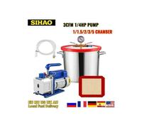 Pompe à vide 85 L/min - Frigoriste Climatiseur 1720RPM - 4CFM by SIHAO,1/3CV,Réparation automobile / Mise sous vide des aliments