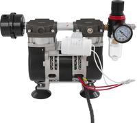 Pompe à vide/à dépression - Mono étage - EU 220 V - Vide -90 kPa - Débit 58 l/min - Raccords G1/4 (6,35 mm) - Max. 2,8 bar