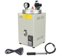 Pompe à Vide à Membrane, Machine d'injection de Cire pour Bijoux, température réglable de 0 à 100 °C, manomètre et poignée de Pompe, injecteur pour la Fusion et l'injection de Cire sous Vide