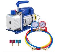 Pompe à vide avec manomètre, service rapide de climatisation et de réfrigérant CVC, conception monophasée durable, 220 V, 1,8 CFM 1-4 HP, UE