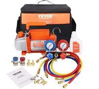Pompe à Vide Climatisation - VEVOR - 100L-min 150W - avec Manomètre Tuyau