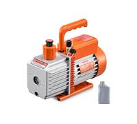 VEVOR Pompe à Vide Climatisation, 170 L/min, Pompe à Vide Frigoriste CVC Palettes Rotatives 2 Étages, avec Bouteille d'Huile, Dégazage Résine, Entretien Climatiseur Automobile, pour R134a, R22, R410a