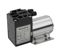 Pompe à vide DC 12 V, pompe d'aspiration d'air à pression négative, débit 5 l/min, pression 65-120 kPa, pompe à membrane à faible bruit avec support pour l'analyse industrielle du gaz et