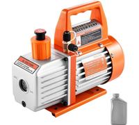 Pompe à vide HVAC 99 L/min - Pompe à vide à palettes à un étage - Bouteille d'huile incluse