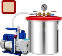 Pompe à vide Pompe à vide 5 Gal 5CFM 1/3HP 1 étage - Kit de chambre à vide pour applications industrielles - Machine à vide haute performance