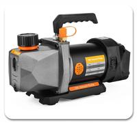 Pompe à vide pour fluides frigorigènes et climatisation - À un étage - Alimentée par batterie 18 V - Prise européenne - Sans batterie