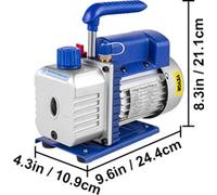 Pompe à vide pour fluides frigorigènes, puissance 1/4 CV, vide final 5 Pa, 1,8CFM1-4HP