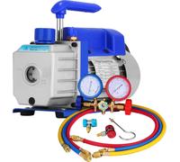 Pompe à vide pour réfrigération, déplacement libre 1,8 CFM, plage de haute pression 0~800 PSI, vitesse de rotation 1440 tr/min, vide ultime 25 microns, compatible avec le R410A