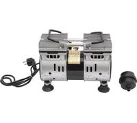 Pompe à vide sans huile Compresseur - 220V Pompe à vide industrielle - 550 W, 120 L/min, -93 kPa, filetage G1/4, 8 bar, fiche EU - Argent