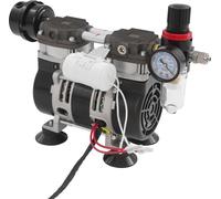 Pompe à vide sans huile - OL210A Pompe électrique de laboratoire - 230 W - Vide de −90 kPa - Débit de 58 l/min - Prise UE - Silencieuse - Noir/Argent