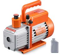 Pompe à vide VEVOR 4 CFM HVAC Pompe à vide à palettes mono-étagée pour systèmes R134a R22 R410a, adaptée à l'entretien des systèmes de climatisation automobile et au dégazage de résines