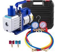 Pompe à vide VEVOR, plusieurs débits, options de performance durables, manomètre 4,8CFM 1-3PS, EU