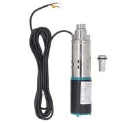 Pompe à Vis à Courant Continu 12 V, Submersible en Acier Inoxydable pour Réservoir de Puits Profond, Débit de 30 M, avec Panneau Solaire 300 W