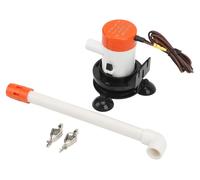 Pompe aératrice submersible portable de 350 GPH (12 V) pour vivier et bac à appâts, à aspiration par le fond, avec ventouse, pour bateaux