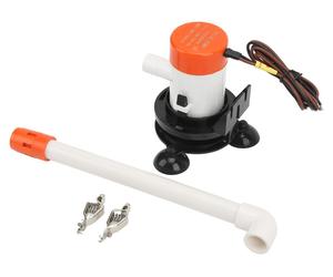 Pompe aératrice submersible portable de 350 GPH (12 V) pour vivier et bac à appâts, à aspiration par le fond, avec ventouse, pour bateaux