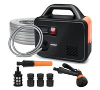 Pompe auto-amorçante portable pour batterie Makita 18 V Li-ion, fonctionne sur 18 V (outil uniquement), avec tuyau de sortie d'eau de 20 mètres, pistolet d'arrosage