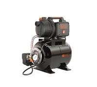 Black+Decker BXGP600PBE Pompe Auto-Amorçante avec Cuve Aspirateur (600 W, Débit Max 3.100 l/h, Hauteur d’Élévation Max. 35m)