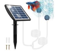 Pompe Bassin Solaire avec Batterie 2200mAh - Aérateur solaire pour bassins - Blanc