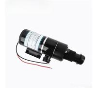 Pompe broyeur électrique 12 V 24 V avec protection thermique pour camping-car et bateau, eau usée, broyage des eaux usées, haut débit, unité en plastique noir (24 V)