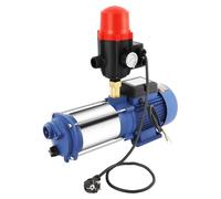 Pompe centrifuge 230 V, prise européenne - Puissance : 2500 W - Corps en fonte et acier inoxydable - Pompe pour pression d'eau - Auto-amorçante