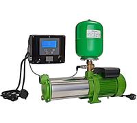 Pompe centrifuge pour jardin, en acier inoxydable, 1,65 kW, avec variateur de vitesse, débit de 10 200 litres/heure et pression réglable jusqu'à 6,5 bars, pour un fonctionnement à pression constante