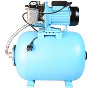 Pompe d’arrosage avec Réservoir 50L pour Eaux Claires (1100 W, debit max. 3600 l/h, hauteur max. 50 m, pression 5 bar) - Groupe de Surpression JX 1100 - Pompe de surface en Acier Inoxydable INOX