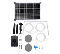 Pompe d'aérateur de bassin à énergie solaire 30 W, oxygénateur puissant pour aquarium hydroponique avec batterie de 8 800 mAh, angle réglable IP65, structure ABS résistante à la