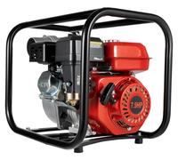 Pompe d'arrosage à essence - Pompe à eau 4 temps 1 500 W, 7,5 CV - Moteur monocylindre refroidi par air - Réservoir de 3,6 l - Pompe pour le jardin et l'agriculture - Rouge