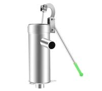 Pompe d'aspiration manuelle en acier inoxydable - Pompe à jet d'eau manuelle - Pompe à bras - Fontaine manuelle - Profondeur d'aspiration de 8 m - Bec de 2,5 cm - Pompe de jardin - Pompe manuelle