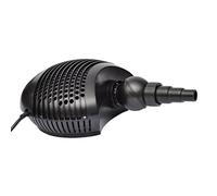 Pompe de bassin 8000 l/h avec boîtier robuste, impulseur optimisé au débit et protection contre les surcharges, accessoires avec filtre, tuyau, buse, idéale pour fontaine de jardin, jeu d'eau