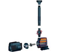 Pompe de bassin UBBINK Xtra 600, 600l/h, 16W, Jet volcan, Câble 10m