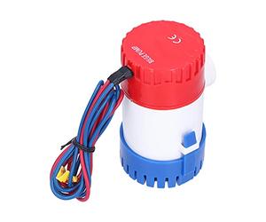 Pompe de Cale, 12V / 24V 350/500/750/1100 GPH Pompe Submersible de qualité Marine DC Interrupteur Semi-automatique électrique Petite Pompe pour le Drain Fournir une Puissance