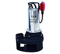 Pompe de chantier pour eaux usées TIP - en acier inoxydable avec mécanisme de coupe, 18 000 l/h, granulométrie 50 mm, jusqu'à 90°C, Extrema CUT 300/18 CX 30277