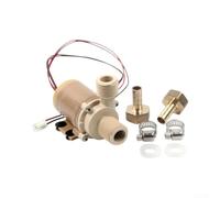 Pompe de circulation 12 V 6 W silencieuse 2,1 GPM eau chaude | Débit de 2,1 GPM, hauteur de refoulement de 3 m, pour circuit d'eau chaude, construction compacte, installation facile