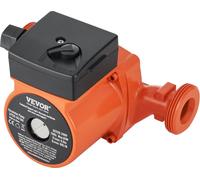 Pompe de circulation d'eau chaude Vevor Pompe de recirculation en fonte 220 V 92 W, débit maximal de 60 l/min, hauteur de refoulement maximale de 6 m, raccord fileté 1-1/2", plage de température de 2