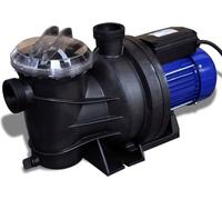Pompe de circulation pour piscine et spa, thermoplastique renforcé, 1200 W, débit 23000 L/h, hauteur 16 m, IPX4, filtre à tamis intégré, bleue
