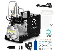 Pompe de compresseur d'air haute pression TUXING, pompe à air électrique 220 V 30 MPa, station de remplissage de paintball PCP 4500 PSI pour la lutte contre les incendies et la plongée (TXES031)