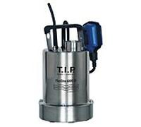 Pompe de drainage immergée TIP Pool - acier inoxydable, 6 000 l/h, aspiration plate, hauteur de refoulement 6 m, clapet anti-retour, FlatOne 6000 IX 30440