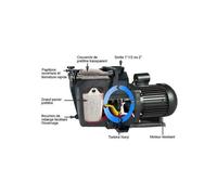 Hayward - Pompe Super Pump SP2616XE22/1 - 1,50CV mono - 2"