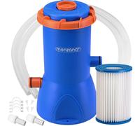 Pompe de filtration pour piscine MZP90 3.800 l/h puissance 90W cartouche de filtration filtrante tuyaux pompe piscine eau