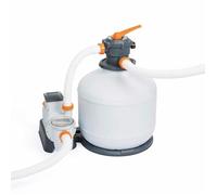 Pompe de filtre à sable - Bestway - Flowclear - 11355 L/h - Minuterie intégrée - Vanne 6 positions