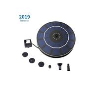 Pompe de fontaine Birdbath à énergie solaire avec batterie de secours Kit de panneau de pompe submersible antiblocage sans brosse de 2,5 W pour petit