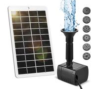 Pompe de Fontaine Ext rieure 4 W Kit Panneau 5 V D bit 200 L H 6 Modes 9 Buses pour Bassin Jardin Bain d Oiseaux Piscine Aquarium